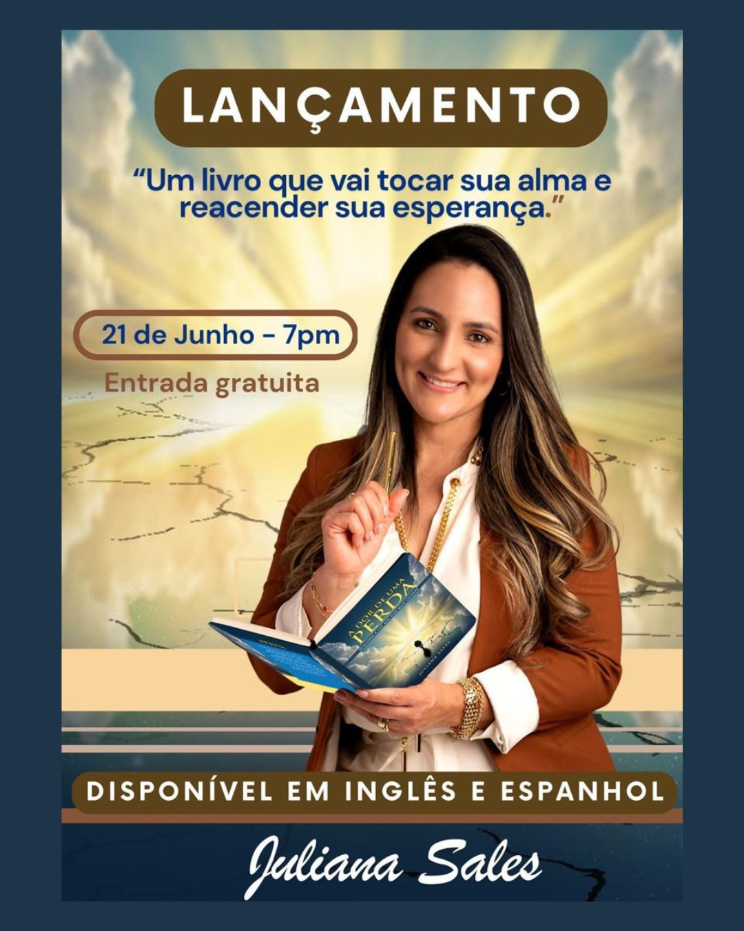 Lançamento do livro “A Dor de Uma Perda”: Juliana Sales transforma luto em instrumento de cura